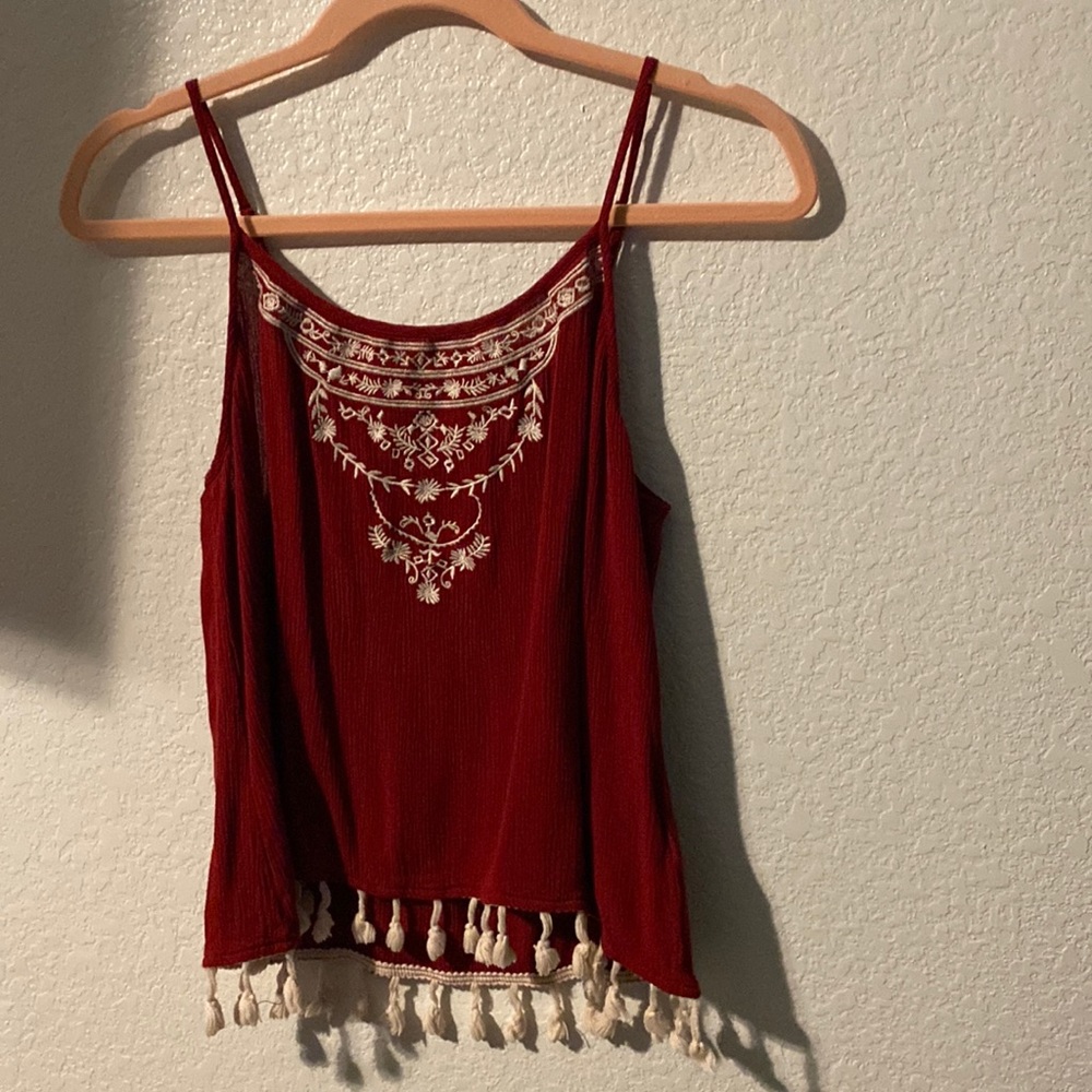 Maroon shirt